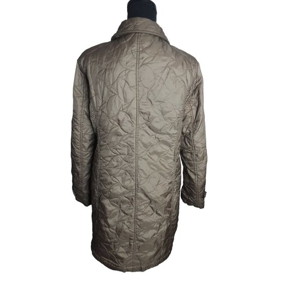 Lands' End Lightweight Mid Length Quiltted Coat Women Size Small Side Pockets - Picture 4 of 12